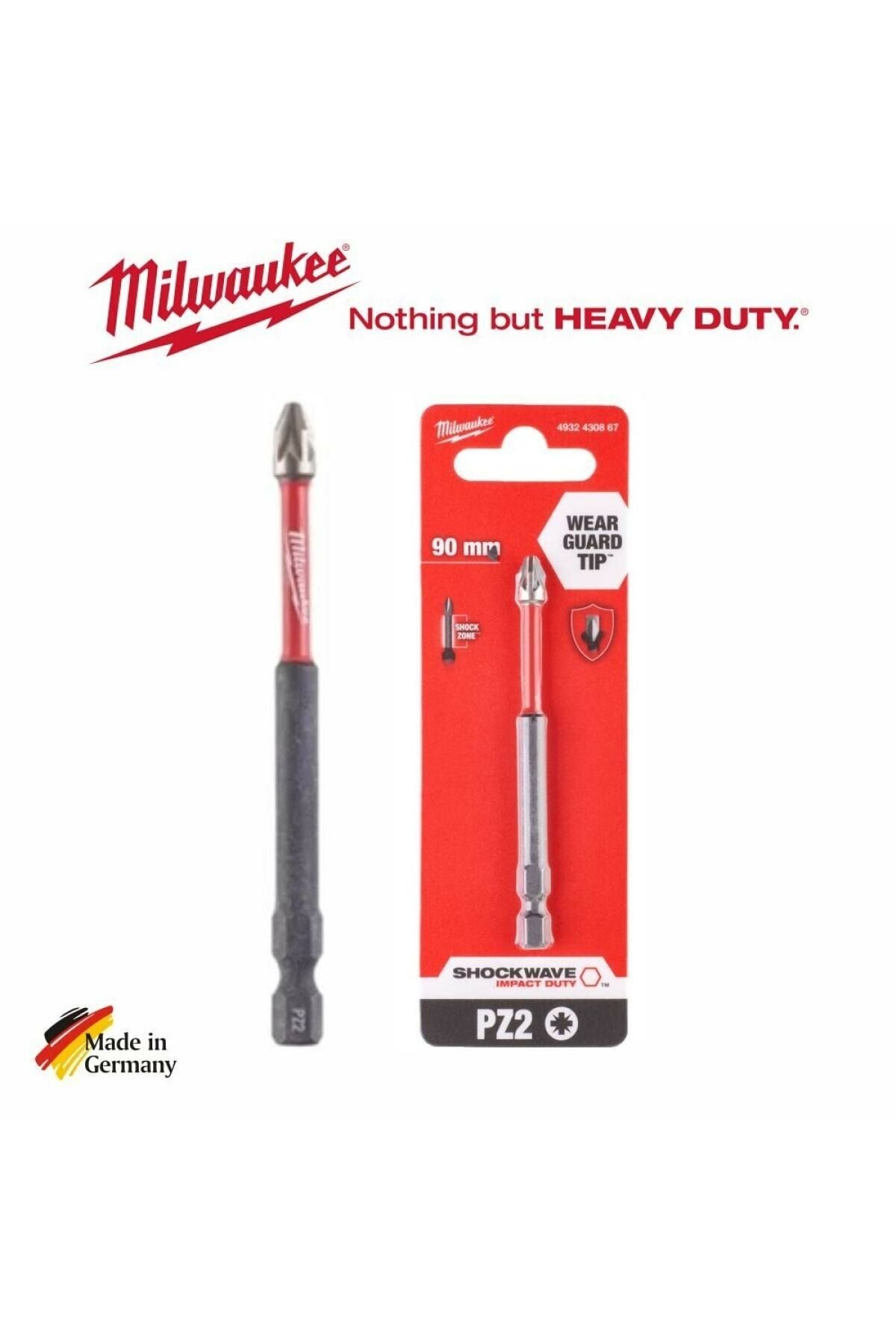 MILWAUKEE SHOCKWAVE BITS UÇ PZ2*90 MM